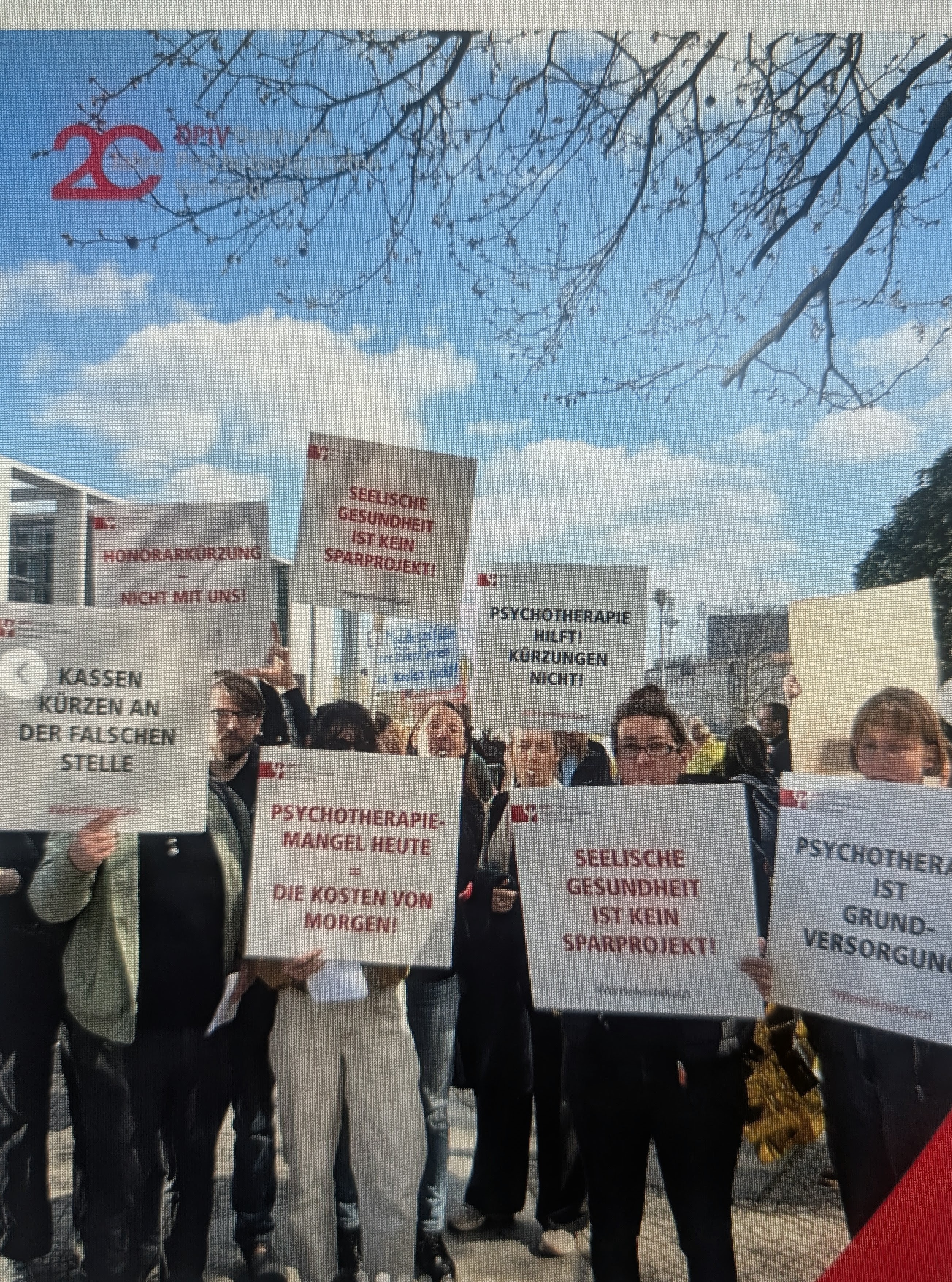 Demonstration gegen Kürzungen